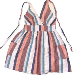 American Eagle striped halter dress